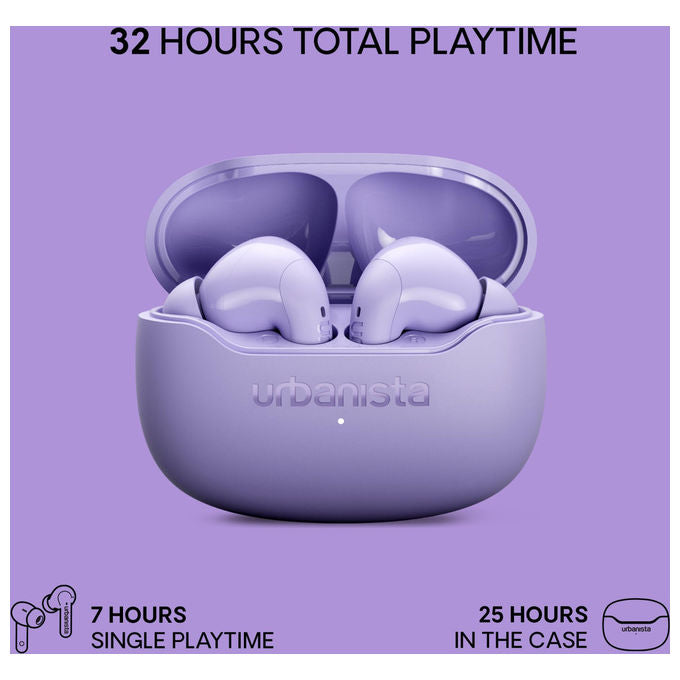 Urbanista 1040322 Palermo Auricolari In-Ear True Wireless ANC Multipoint Bluetooth IPX4 autonomia 32h colore Viola