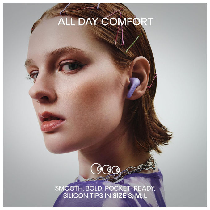 Urbanista 1040322 Palermo Auricolari In-Ear True Wireless ANC Multipoint Bluetooth IPX4 autonomia 32h colore Viola