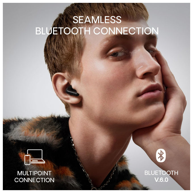 Urbanista 1040320 Palermo Auricolari True Wireless In-Ear ANC Bluetooth 5.0 Multipoint IPX4 Autonomia 32h colore Nero