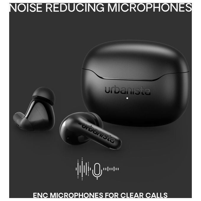 Urbanista 1040320 Palermo Auricolari True Wireless In-Ear ANC Bluetooth 5.0 Multipoint IPX4 Autonomia 32h colore Nero