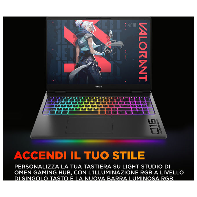 HP 16-ak0004nl OMEN MAX Laptop Gaming AMD Ryzen AI 9 375 32 GB DDR5 NVIDIA GeForce RTX 5080 40 6 cm DDR5 colore Nero