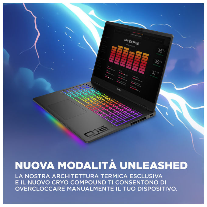 HP 16-ak0004nl OMEN MAX Laptop Gaming AMD Ryzen AI 9 375 32 GB DDR5 NVIDIA GeForce RTX 5080 40 6 cm DDR5 colore Nero