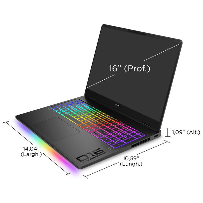 HP D3ZK4EA Omen Max Gaming Laptop 16-AK0005NL 32 GB RAM NVIDIA RTX 5080 colore Nero