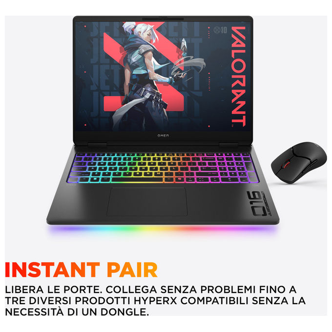 HP D3ZK4EA Omen Max Gaming Laptop 16-AK0005NL 32 GB RAM NVIDIA RTX 5080 colore Nero