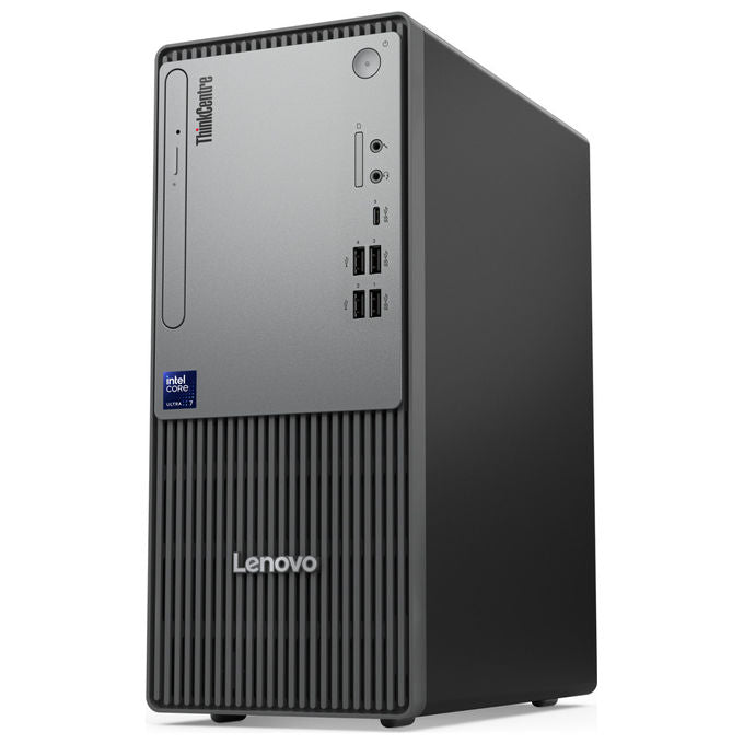 Lenovo ThinkCentre neo 50t Gen 6, Intel Core Ultra 7 265, 16 GB DDR5, 512 GB SSD, Windows 11 Pro, Tower PC Nero
