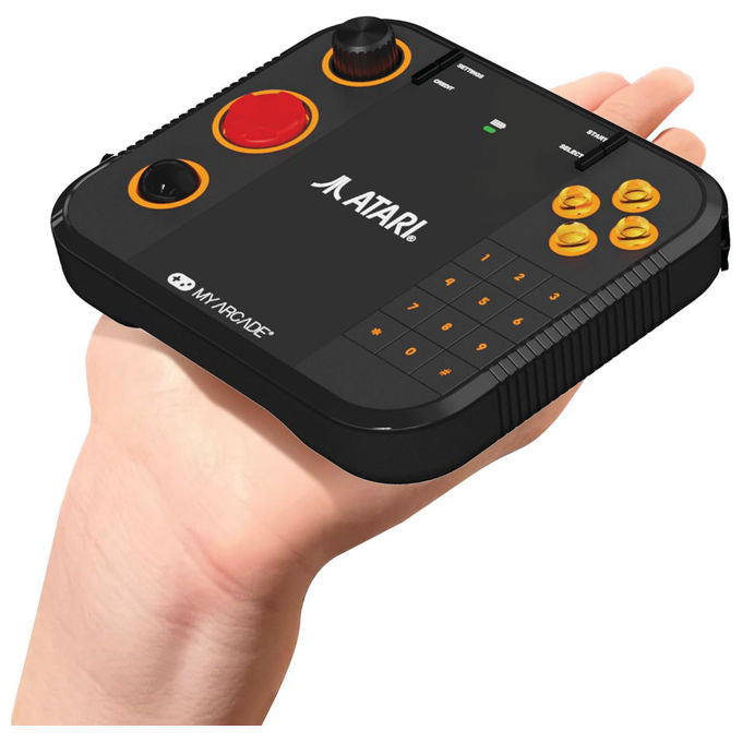 MY ARCADE DGUNL-7152 Gamepad Wireless Retrogaming Atari Gamestation Go e Mega SmartGlow Batteria Ricaricabile colore Nero