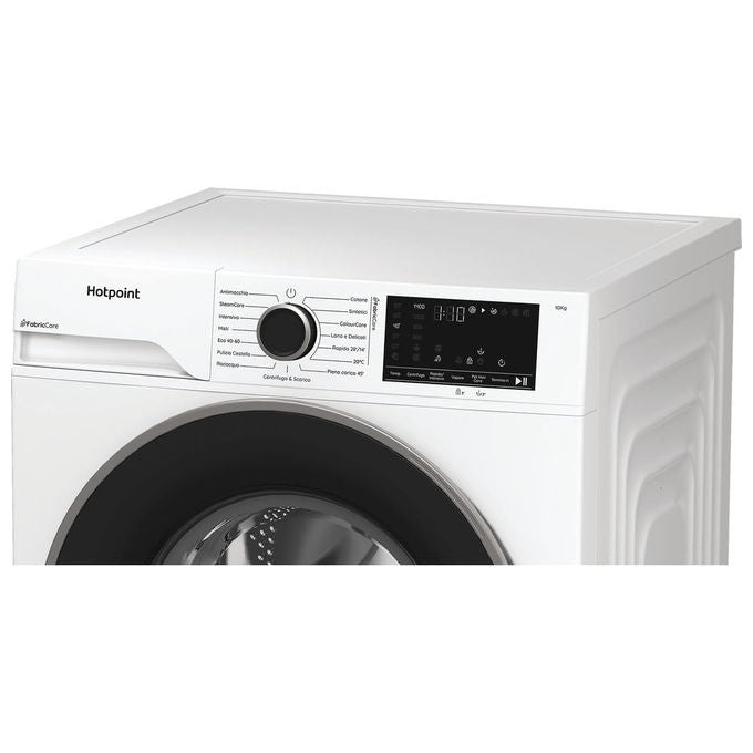 Hotpoint HB103CAREIT Délica Lavatrice Carica Frontale 10 Kg 1400 rpm Classe A-30% Motore Inverter Vapore (85x60x58 cm) colore Bianco