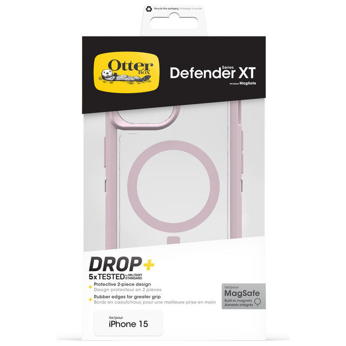 OtterBox 77-98198 Defender Series XT Clear Cover iPhone 17e 16e 15 14 13 MagSafe Antishock colore Trasparente Viola
