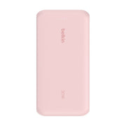 Belkin, Powerbank 20000 mAh, BoostCharge con cavo USB-C integrato, Rosa