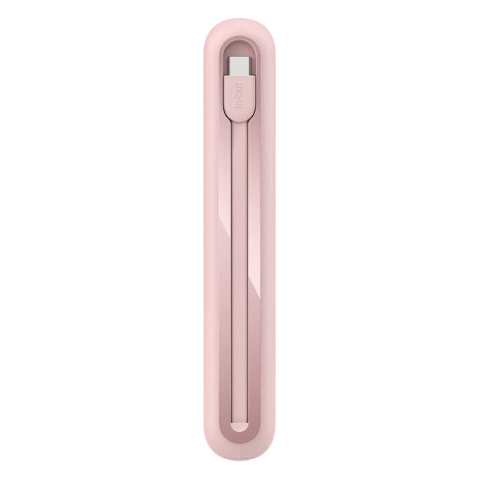 Belkin, Powerbank 20000 mAh, BoostCharge con cavo USB-C integrato, Rosa