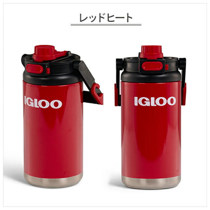 Igloo, Brocca Sportiva Ibrida in Acciaio Inox, 1.6 Litri, Rossa