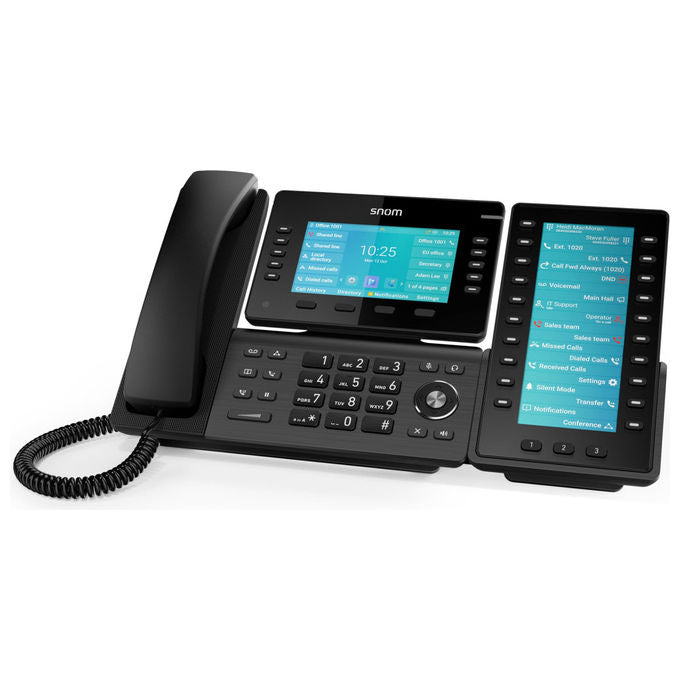 Snom, Modulo di espansione D8C, per telefoni fissi D8xx, Display TFT a colori, 60 tasti programmabili, USB Plug and Play