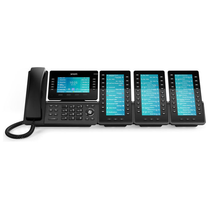 Snom, Modulo di espansione D8C, per telefoni fissi D8xx, Display TFT a colori, 60 tasti programmabili, USB Plug and Play