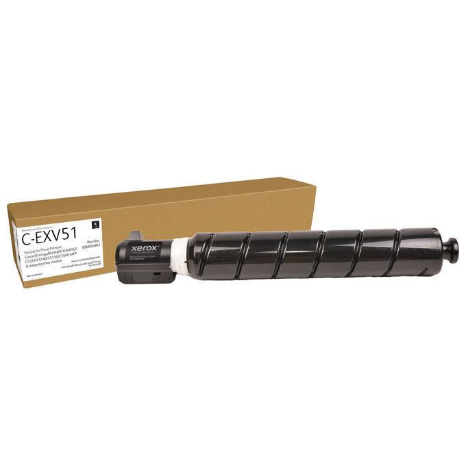 Xerox, Toner Rigenerato Nero, Compatibile Canon C-EXV51 (0481C002), Capacita' Standard