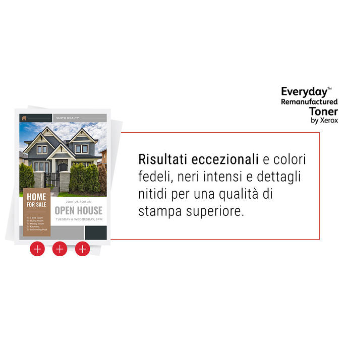 Toner Rigenerato Nero, Compatibile con Ricoh 841817, Everyday di Xerox, Capacita' Standard