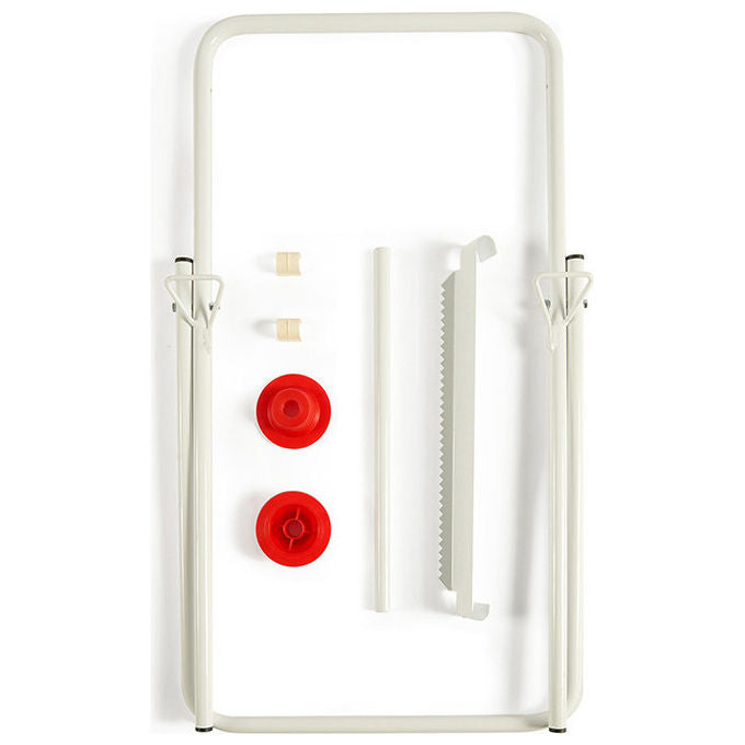 Perfetto In Factory, Porta Asciugamani di Carta, Acciaio, Da Terra, Metallo Verniciato Bianco