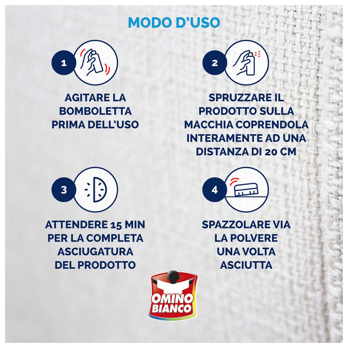 Omino Bianco, Smacchiatore a Secco Express, 125 ml