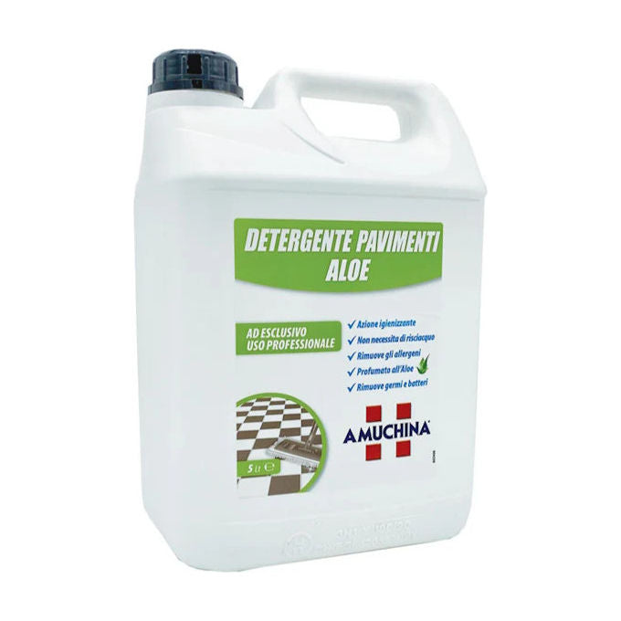 Amuchina, Detergente Igienizzante Pavimenti Aloe, 5 Litri