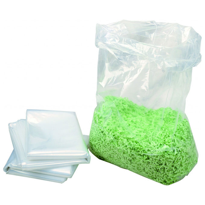 HSM, Sacchetti di Plastica, 100 pz, Accessorio per Tritadocumenti