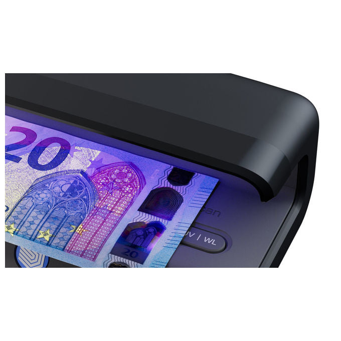Safescan, Rilevatore Banconote Contraffatte 75 LED, Nero, Con Luce UV e Bianca