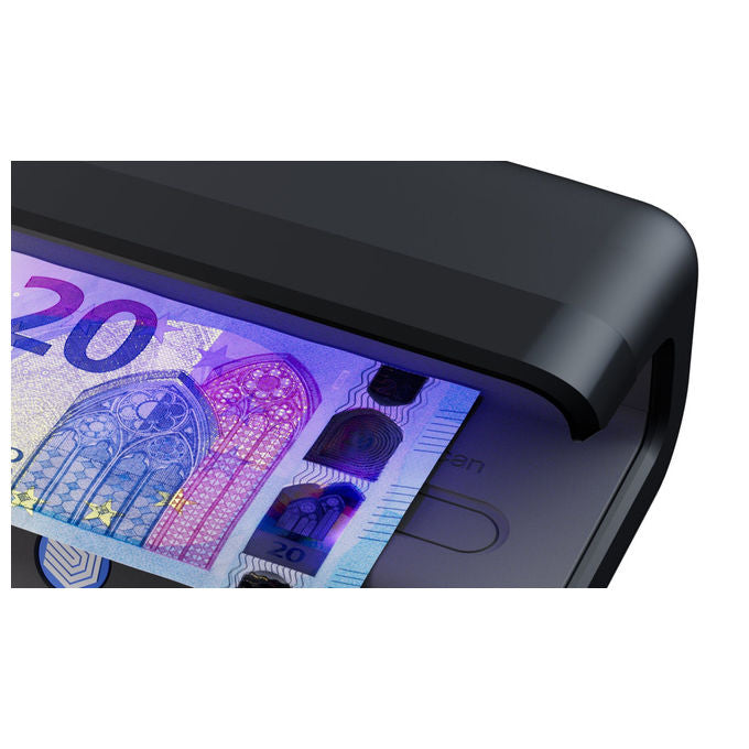 Safescan, Rilevatore Banconote Contraffatte Nero, Verificatore con 5 LED
