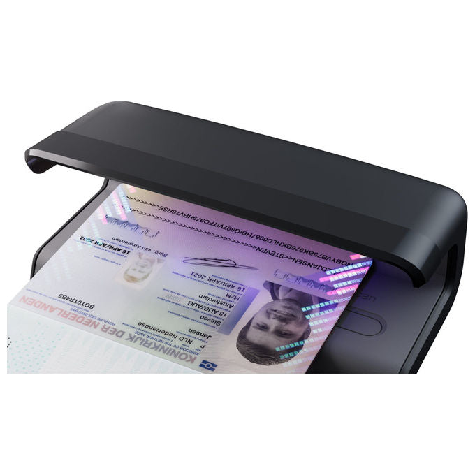 Safescan, Rilevatore Banconote Contraffatte Nero, Verificatore con 5 LED