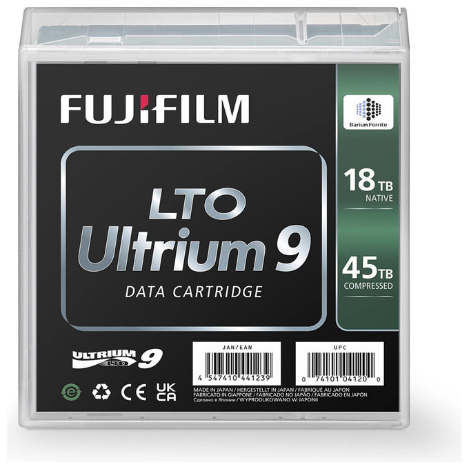 Fujifilm, LTO 9 Ultrium, 18TB Nativa, 45TB Compressi, BaFe