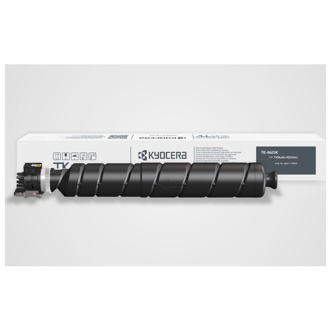 Kyocera, TK-8615K, Cartuccia Toner Originale Nera, Ad Alta Capacita'