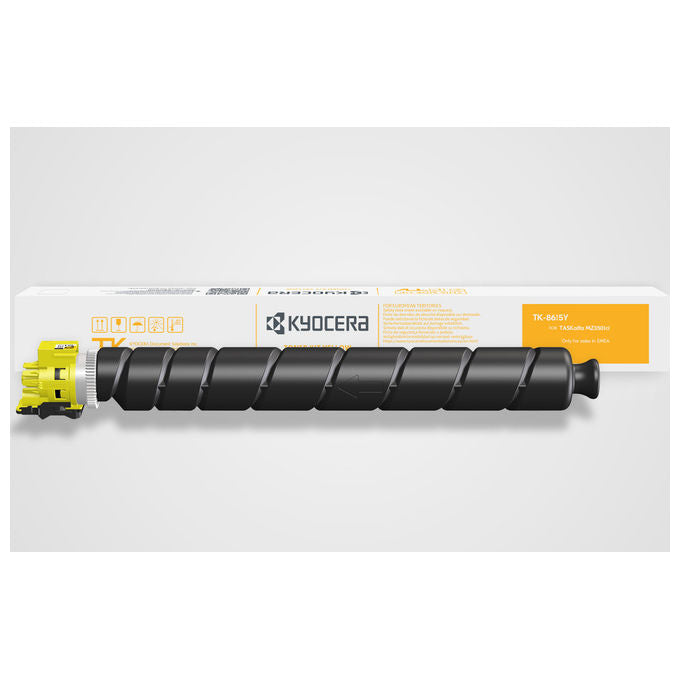 Kyocera TK-8615Y, Cartuccia Toner Originale, Giallo, Per Taskalfa