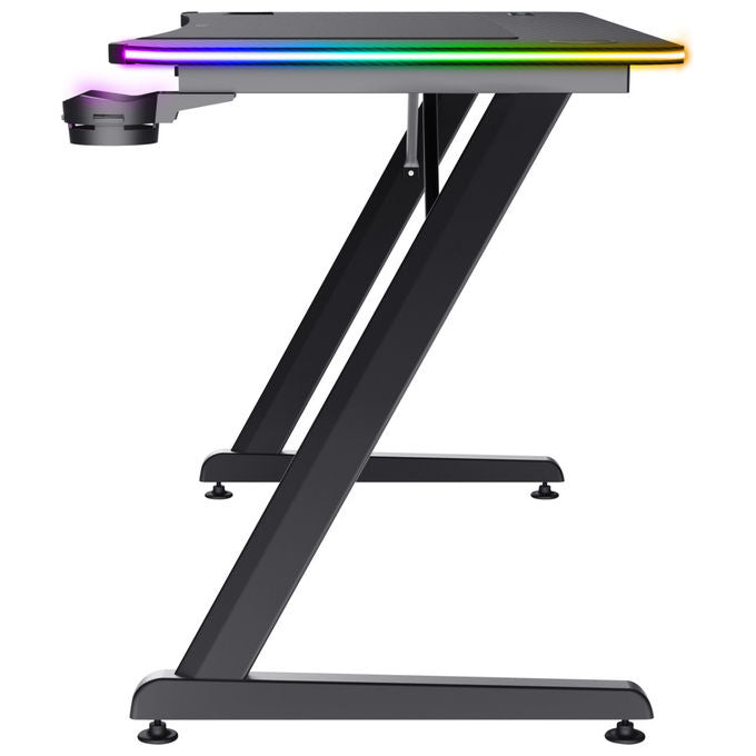Trust GXT 710 Luminus Pro, Scrivania Gaming RGB