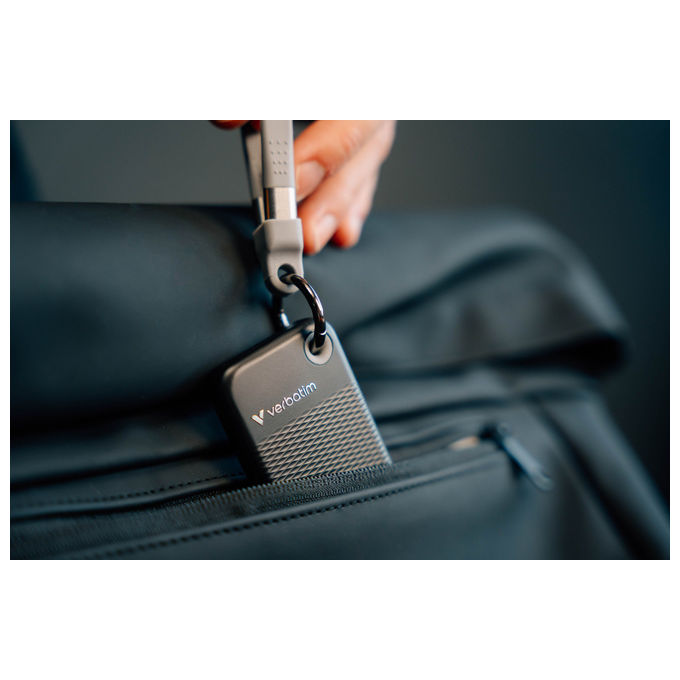 Verbatim, SSD Portatile, 2 TB, USB Tipo-C 3.2 Gen 2, Nero-Grigio
