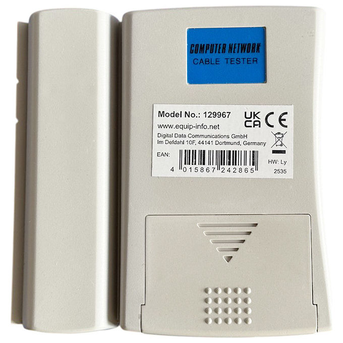 Equip, Tester Cavo Rete, A Doppino Intrecciato, Cassetto Registratore POS, Bianco
