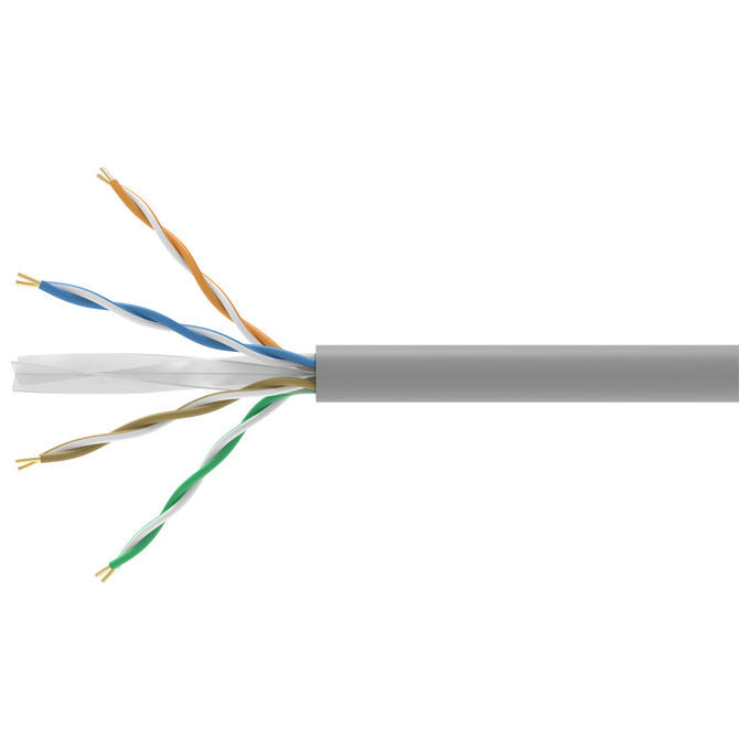 Equip, Cavo di Rete, 305 m, Grigio, Cat6 U-UTP (UTP), Cavo Installazione U-UTP Cat.6, Dca, 250MHz, LSZH