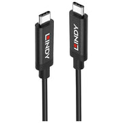 Lindy, Cavo USB, 3.2 Gen 2, Tipo C-C Attivo, 3 m, Nero