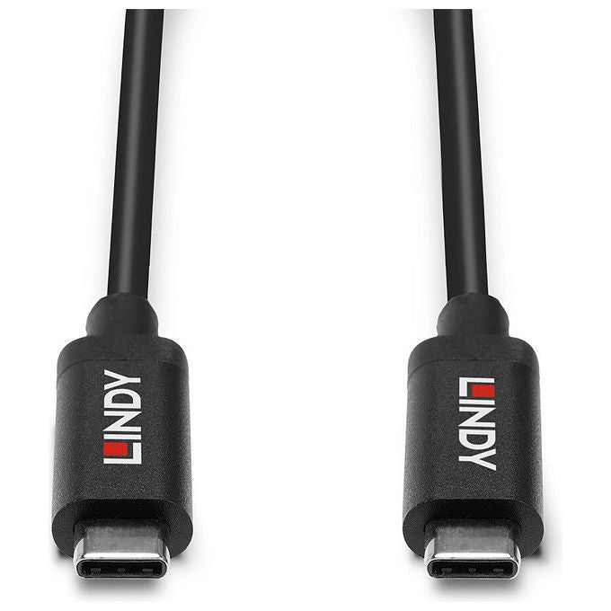 Lindy, Cavo USB, 3.2 Gen 2, Tipo C-C Attivo, 3 m, Nero