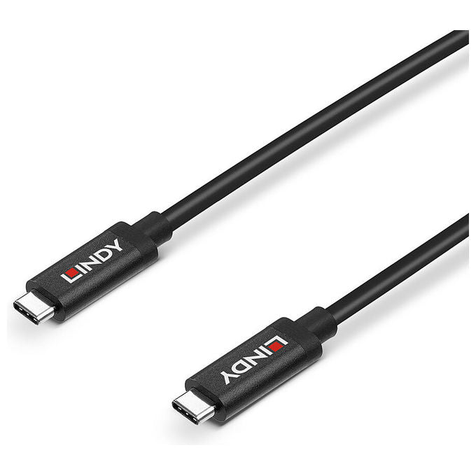 Lindy, Cavo USB, 3.2 Gen 2, Tipo C-C Attivo, 3 m, Nero