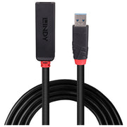 Lindy, Hub USB 3.2 Gen 1 Type-C, 5000 Mbit-s, Nero, Prolunga Attiva USB 3.0 Slim 15m