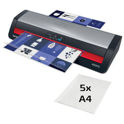 GBC Office 480HS A3, Plastificatrice a Caldo, 800 mm-min, Nero e Inox