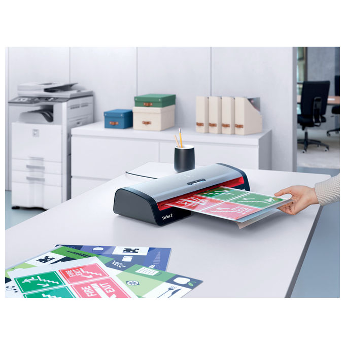 GBC 250HS A3, Plastificatrice a Caldo, 500 mm-min, Nero e Acciaio Inox