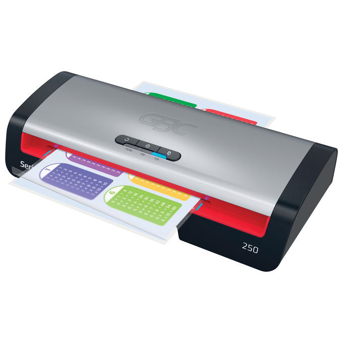GBC, Plastificatrice a Caldo, 500 mm-min, A4, 250 Office, Nero, Acciaio Inox