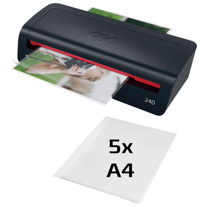 GBC 240, Plastificatrice a Caldo, 400 mm-min, A4, Nero e Rosso