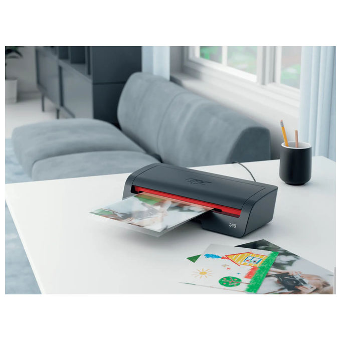 GBC 240, Plastificatrice a Caldo, 400 mm-min, A4, Nero e Rosso