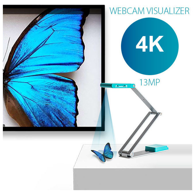 I.R.I.S. IRIS, Scanner aereo Iriscan Visualizer 7 + Readiris Dyslexic 2.0, 4160 x 3120 DPI, A3, Blu Artico Argento