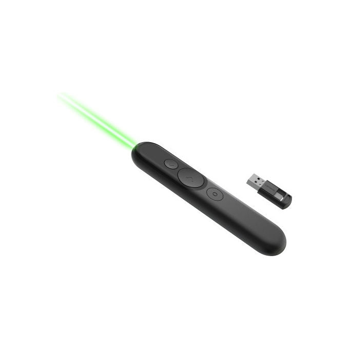 Lenovo, Telecomando Presentazioni Ricaricabile Laser, Wireless Bluetooth-RF, Nero