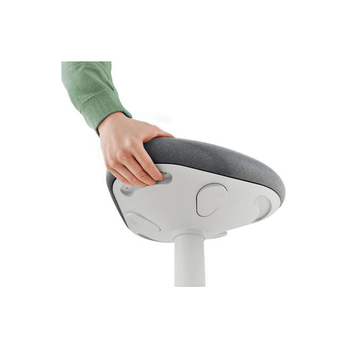 Leitz, Sedia da Ufficio, Seduta Imbottita, Sgabello Attivo Ergo con Seduta Comfort