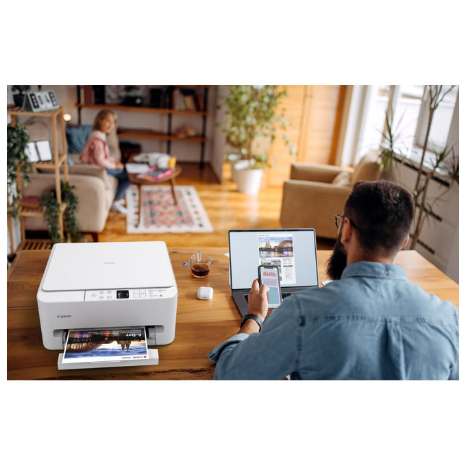 Canon PIXMA TS6550i, Stampante Multifunzione a Getto d'Inchiostro, A4, Wi-Fi