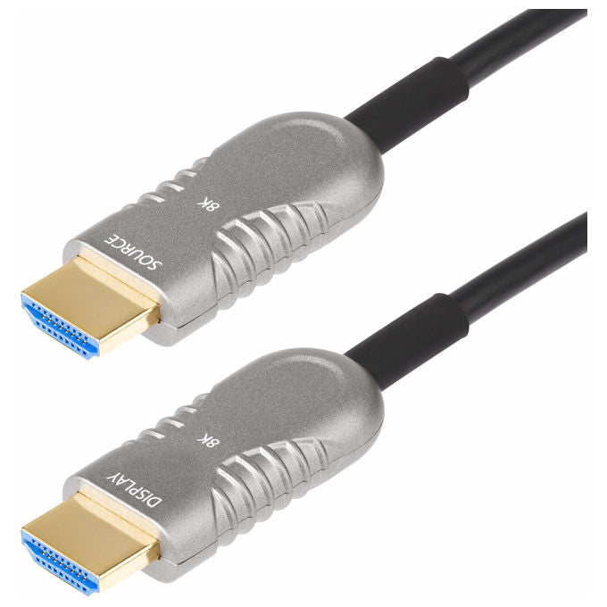 StarTech.com, Cavo Ibrido Ottico HDMI 2.1, 15.2m, Plenum CMP, Fibra Ottica, 8K Ultra High Speed, 48Gbps