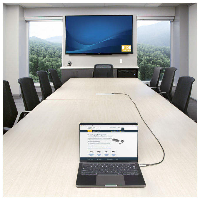 StarTech.com, Cavo Ottico HDMI 2.1 Ibrido Attivo AOC, 30,4 m, CMP, Classe Plenum, Fibra Ottica 8K Ultra High Speed, 48Gbps, 8K 60Hz-4K 120Hz, HDR10+-FRL-TMDS-eARC