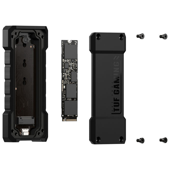 Asus Tuf Gaming A2, Box Esterno SSD M.2, Nero