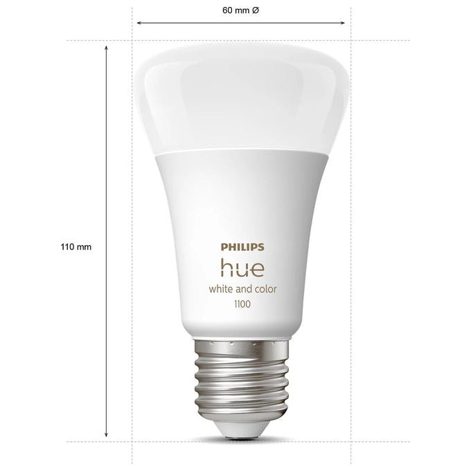Philips Hue, Starter KIT_, 3 Lampadine Smart E27, 75W, White and Color Ambiance